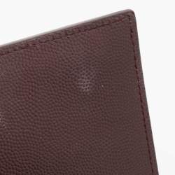 Pre Owned Saint Laurent Burgundy Leather Small Monogram Kate Chain Bag