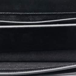 Pre Owned Saint Laurent Black Leather Medium Sunset Shoulder Bag