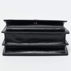 Pre Owned Saint Laurent Black Leather Medium Sunset Shoulder Bag