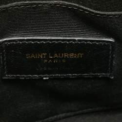 Saint Laurent Black Leather Nano Classic Sac De Jour Tote