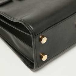 Saint Laurent Black Leather Nano Classic Sac De Jour Tote