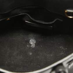 Saint Laurent Black Leather Nano Classic Sac De Jour Tote