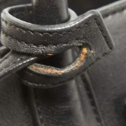 Saint Laurent Black Leather Nano Classic Sac De Jour Tote