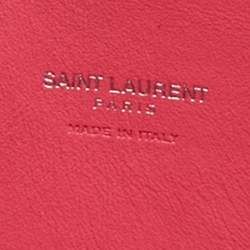 Pre Owned Saint Laurent Pink Leather Baby Classic Sac De Jour Tote