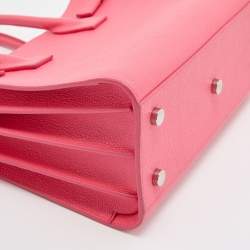 Pre Owned Saint Laurent Pink Leather Baby Classic Sac De Jour Tote