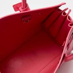 Pre Owned Saint Laurent Pink Leather Baby Classic Sac De Jour Tote