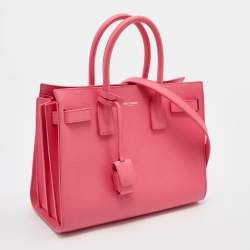 Pre Owned Saint Laurent Pink Leather Baby Classic Sac De Jour Tote