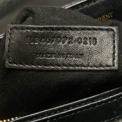 Pre Owned Saint Laurent Black Quilted Leather Loulou Toy Shoulder Bag