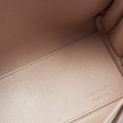 Pre Owned Saint Laurent Pink Leather Nano Classic Sac De Jour Tote