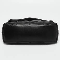 Pre Owned Saint Laurent Black Quilted Leather Small Puffer Chain Shoulder Bag