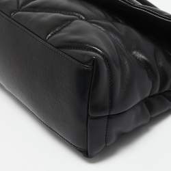 Pre Owned Saint Laurent Black Quilted Leather Small Puffer Chain Shoulder Bag