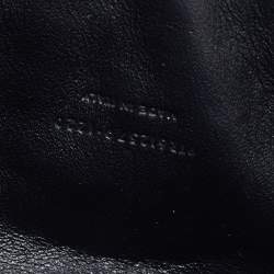 Pre Owned Saint Laurent Grey Matelassé Leather Mini Lou Shoulder Bag