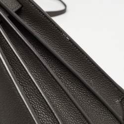 Saint Laurent Dark Grey Leather Baby Classic Sac De Jour Tote