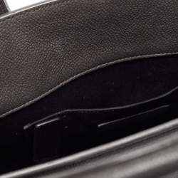 Saint Laurent Dark Grey Leather Baby Classic Sac De Jour Tote