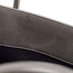 Saint Laurent Dark Grey Leather Baby Classic Sac De Jour Tote