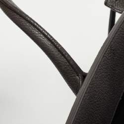 Saint Laurent Dark Grey Leather Baby Classic Sac De Jour Tote