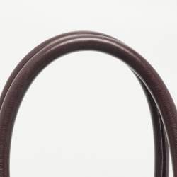 Saint Laurent Burgundy Leather Small Classic Sac De Jour Tote