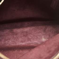 Saint Laurent Burgundy Leather Small Classic Sac De Jour Tote