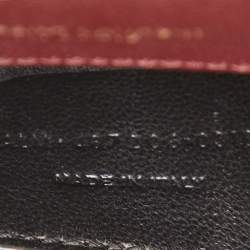 Saint Laurent Medium Burgundy Mix Matelasse Leather Medium Envelope Chain Bag