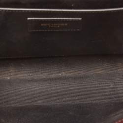 Saint Laurent Medium Burgundy Mix Matelasse Leather Medium Envelope Chain Bag