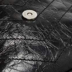 Pre Owned Saint Laurent Black Aged Leather Medium Niki Shoulder Bag