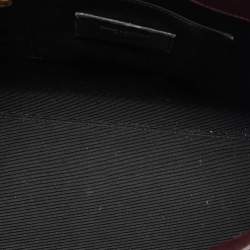 Pre Owned Saint Laurent Burgundy Leather Baby Classic Sac De Jour Tote
