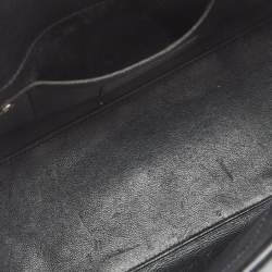 Saint Laurent Black Lizard Embossed Leather Baby Classic Sac De Jour Tote