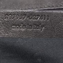 Saint Laurent Black Leather Small Monogram Cabas Tote