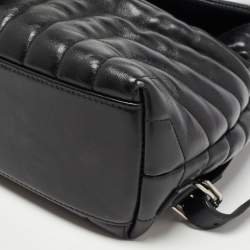 Saint Laurent Black Y Quilted Leather Loulou Backpack