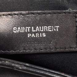 Saint Laurent Black Y Quilted Leather Loulou Backpack