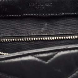 Saint Laurent Black Y Quilted Leather Loulou Backpack