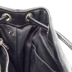 Saint Laurent Black Y Quilted Leather Loulou Backpack