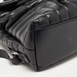 Saint Laurent Black Y Quilted Leather Loulou Backpack