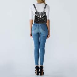 Saint Laurent Black Y Quilted Leather Loulou Backpack