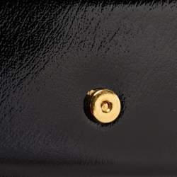 Pre Owned Saint Laurent Black Patent Leather Small Monogram Kate Chain Bag