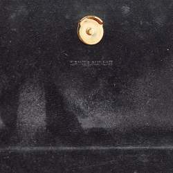 Pre Owned Saint Laurent Black Patent Leather Small Monogram Kate Chain Bag