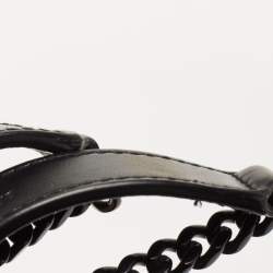 Pre Owned Saint Laurent Black Leather Small Loulou Shoulder Bag