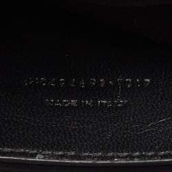 Pre Owned Saint Laurent Black Leather Small Loulou Shoulder Bag