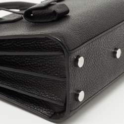 Pre Owned Saint Laurent Black Grained Leather Nano Classic Sac De Jour Tote