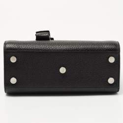 Pre Owned Saint Laurent Black Grained Leather Nano Classic Sac De Jour Tote