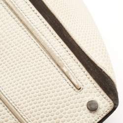 Pre Owned حقيبة سان لوران باريس موس جلد برونزي بيدين علويتين كبيرة