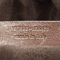 Pre Owned حقيبة سان لوران باريس موس جلد برونزي بيدين علويتين كبيرة