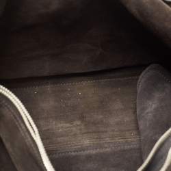 Pre Owned حقيبة سان لوران باريس موس جلد برونزي بيدين علويتين كبيرة