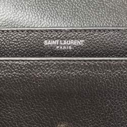 Pre Owned Saint Laurent Black Leather Medium Sunset Shoulder Bag