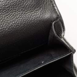 Pre Owned Saint Laurent Black Leather Medium Sunset Shoulder Bag