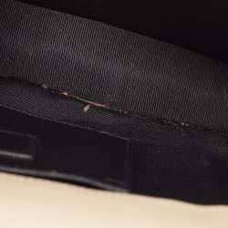 Pre Owned Saint Laurent Nude Leather Monogram Kate Clutch