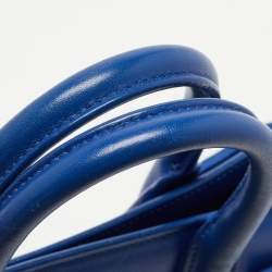 Pre Owned Saint Laurent Blue Leather Nano Classic Sac De Jour Tote