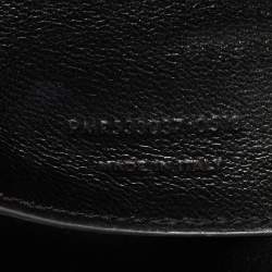 Pre Owned Saint Laurent Black Crinkled Leather Baby Niki Shoulder Bag