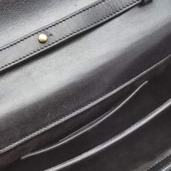 Saint Laurent Black Leather Medium High School Top Handle Bag