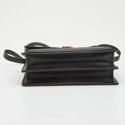 Saint Laurent Black Leather Medium High School Top Handle Bag